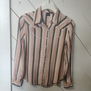 Cruel Denim Pearl Snap Sz XS